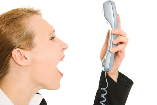 Crazy business vumen on a white background