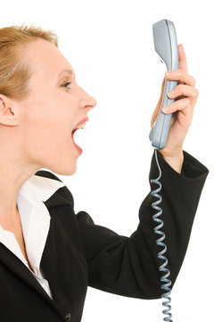 Crazy business vumen on a white background