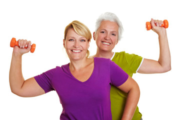 Rückentraining mit Hanteln