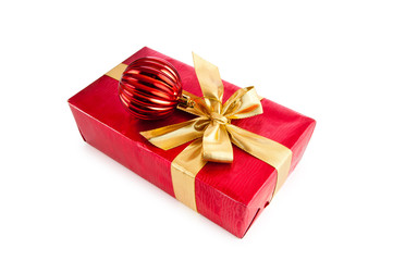 Christmas decoration on white background