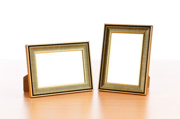 Photo frames on the table