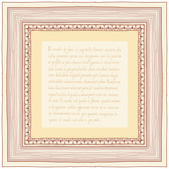 Vintage frame - hand draw sketch