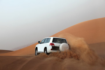 Dune bashing in Dubai, United Arab Emirates