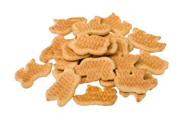cookies on white background