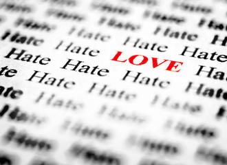 Fototapeta premium Love & Hate
