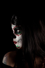 Portrait of Sugar skull girl