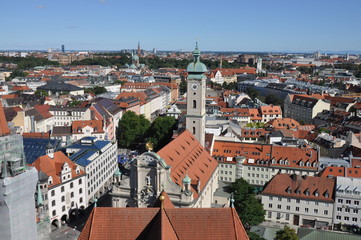 Obraz premium Blick über München