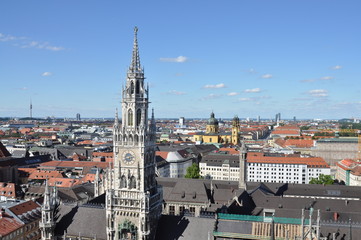 Fototapeta premium Rathausturm in München