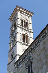 Fototapeta na wymiar Prato (Tuscany), cathedral belfry