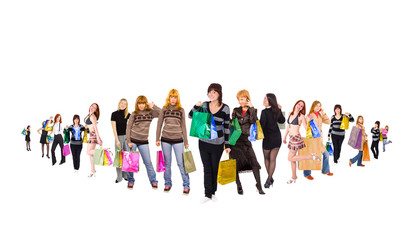 Obraz premium Isolated Shopping Bags
