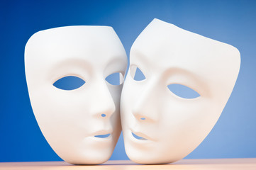 Masks with theatre concept