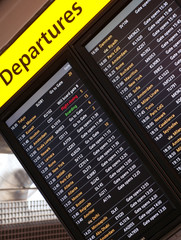Fototapeta premium Arrival departures board