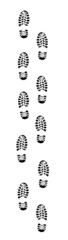 Fußabdruck Spur