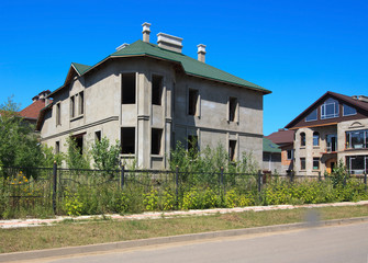 Unfinished cottage.