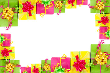 colorful gifts background