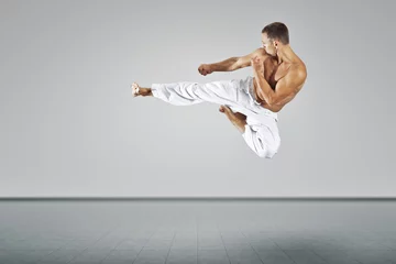 Zelfklevend Fotobehang martial arts master © magann
