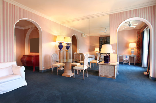 sala di suite di hotel di lusso