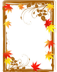 紅葉とフレーム