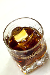 Apéritif, alcool, drink, verre, glaçon, vin cuit, boisson