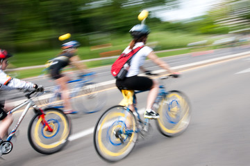 Speeding cyclists