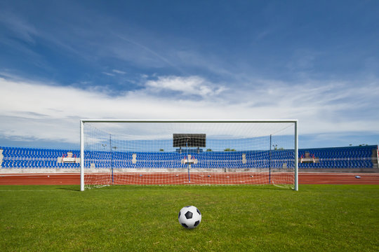 Soccer and football field