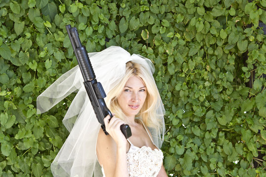 Serious bride