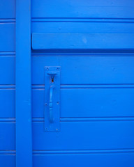old blue door closeup, background
