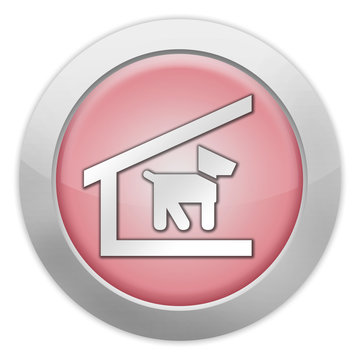 Light Colored Icon (Red) "Kennel / Dog Shelter"