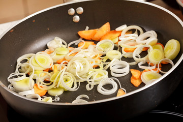 Chef preparing food