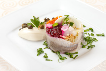 herring with vegetables
