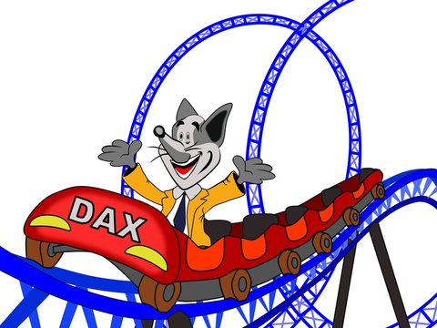 der Dachs (DAX) auf der Achterbahn