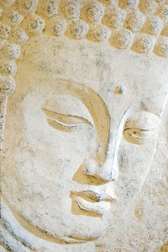 Relief of a human face