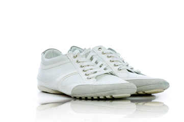 Sport shoes on white background