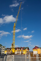 construction crane - obrazy, fototapety, plakaty