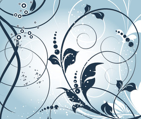 Fototapeta na wymiar Abstract floral background for design.