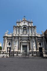 Fototapeta na wymiar Katedra Santa Agatha w Katanii