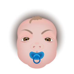 Baby with a pacifier
