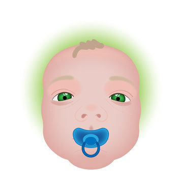 Baby with a pacifier