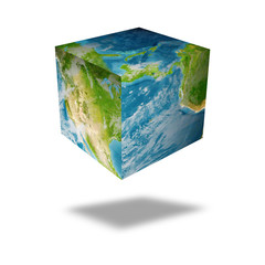earth square globe