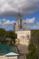 Naklejka premium Панорама района Таганка и Котельники. Москва.