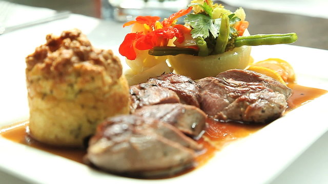 Lamb Filets & Vegetables