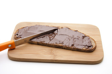 Schokocreme auf Brot