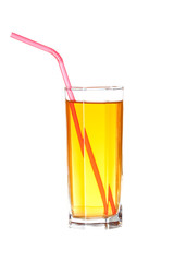 apple juice isolated on white