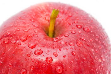 Red apple. Macro