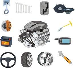 Auto Parts set
