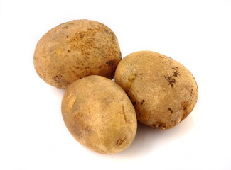 Potato isolated on white background