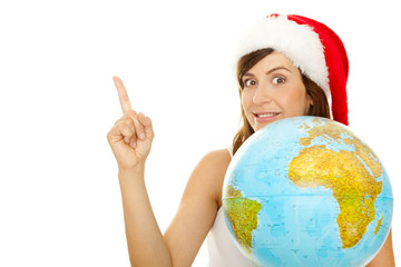 weihnachten globus textfreiraum