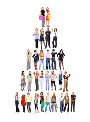 Group Crowd Isolated