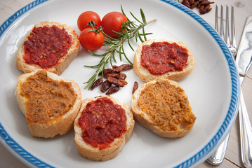 Homemade bruschetta - Bruschette caserecce