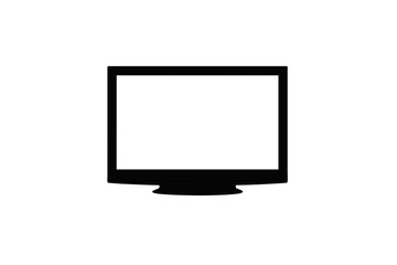Lcd, tv, monitor su fondo bianco